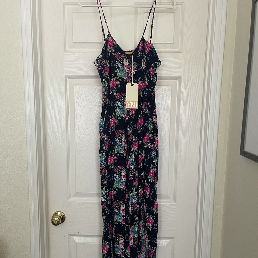 YMI Navy Blue Maxi Dress